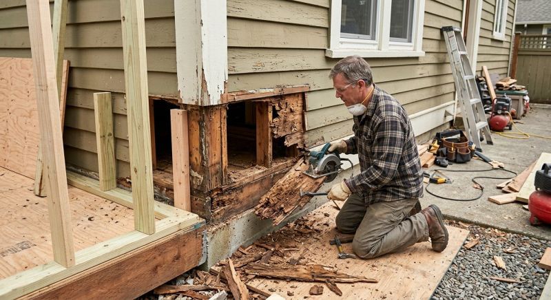 Dry Rot Siding Repair