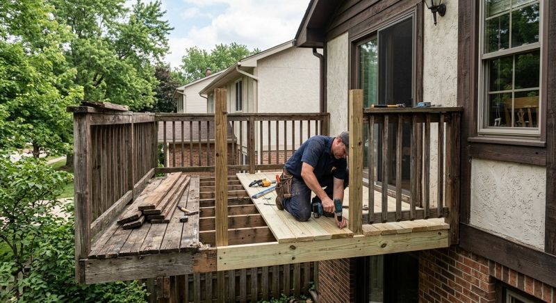 Balcony Dry Rot Repair