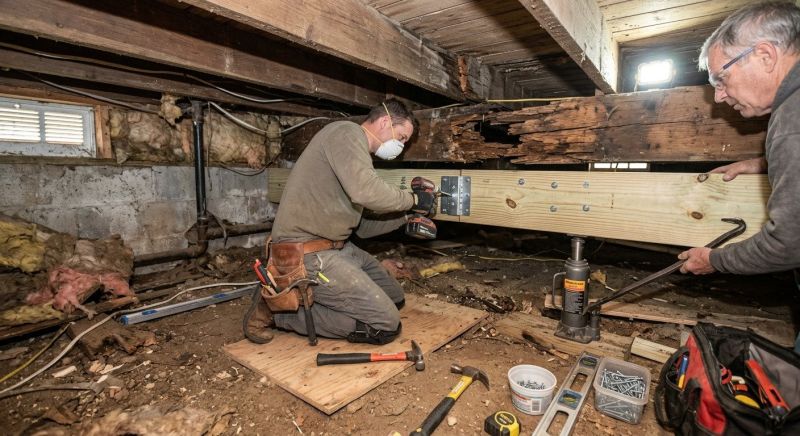 Deck Joist Rot Repair