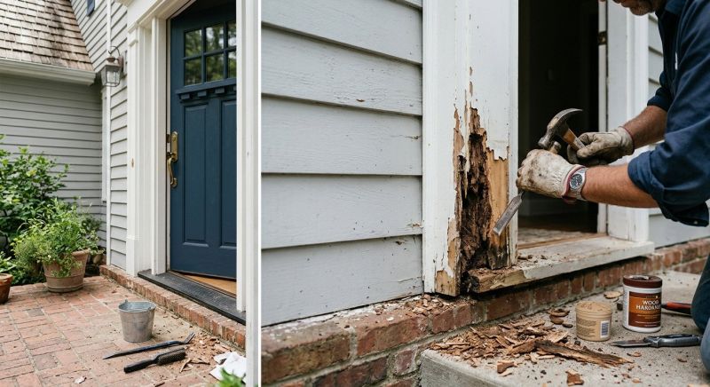 Dry Rot Door Repair