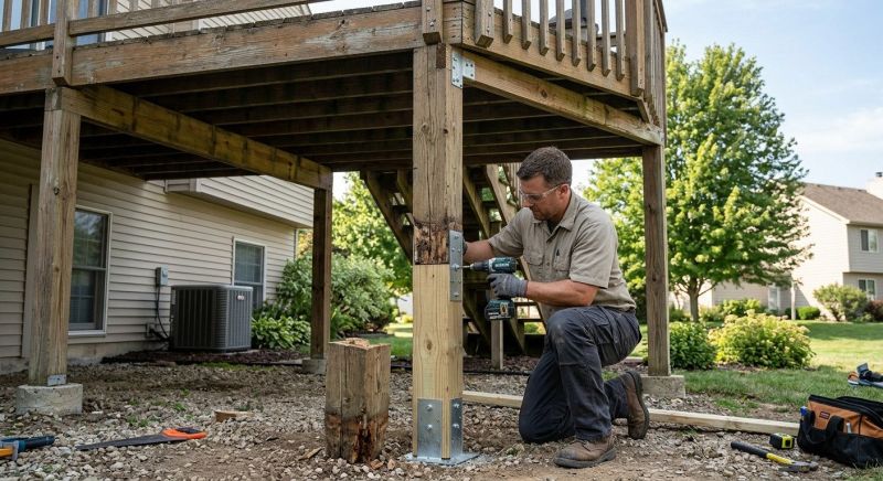 Exterior Column Rot Repair