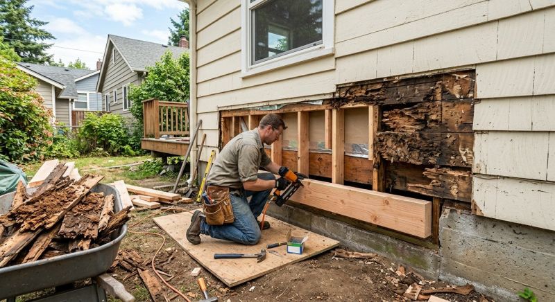 Exterior Wood Rot Repair