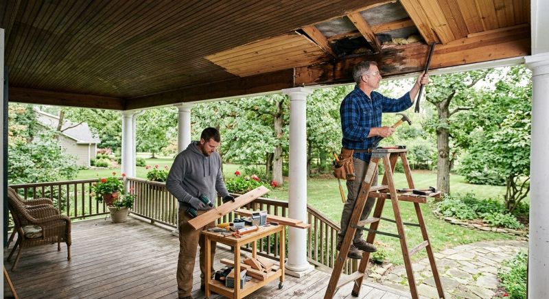 Porch Dry Rot Repair