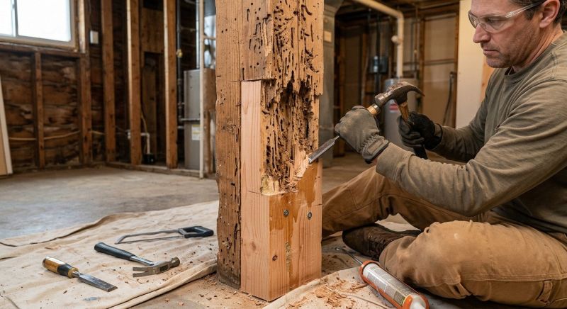 Rotted Beam Repair