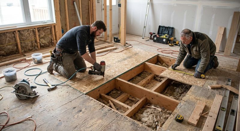 Subfloor Dry Rot Repair