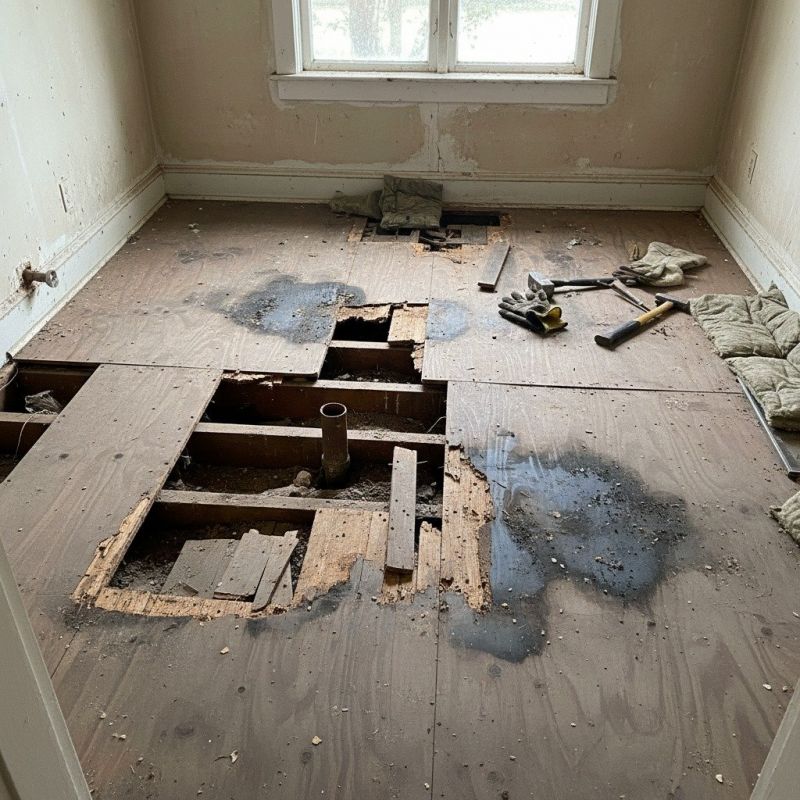 Subfloor Dry Rot Repair