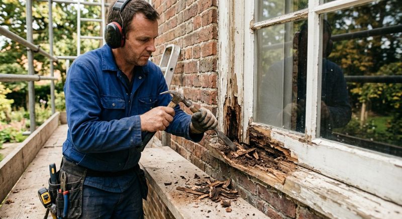 Window Frame Wood Rot Repair