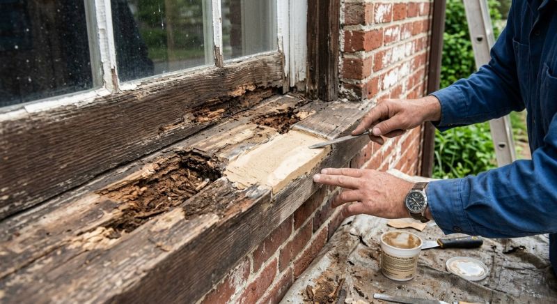 Window Sill Rot Repair